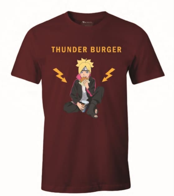 Boruto - Thunder Burger Logo T-shirt Bordeaux - M