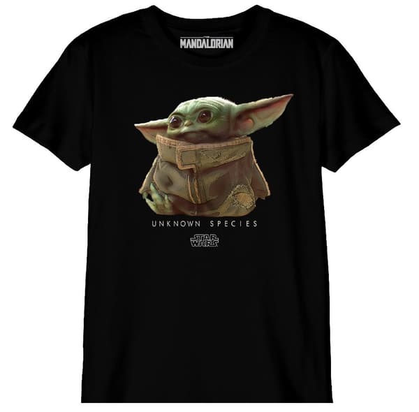 The Mandalorian - Svart T-shirt med barnlogotyp för män - 8 år