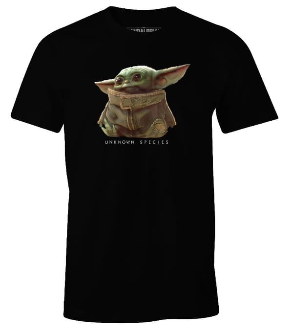 The Mandalorian - Svart lång t-shirt för män The Child Logo - L