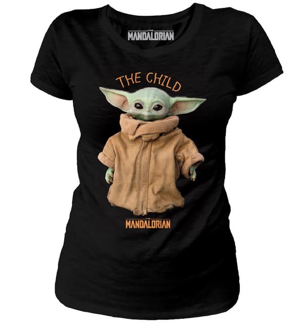 The Mandalorian - Svart T-shirt med The Child-logotyp för kvinnor - XL