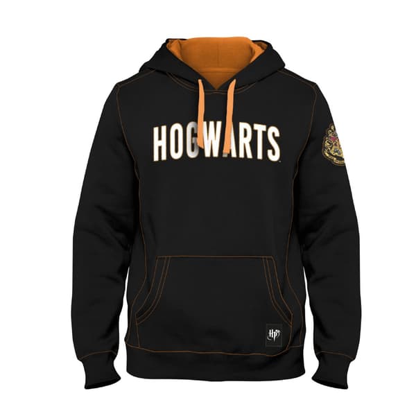 Harry Potter - Svart tröja med Hogwarts-emblem för män - M
