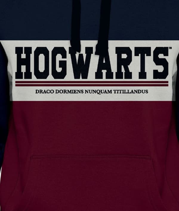 Harry Potter - Bordeaux Hogwarts Motto Sweatshirt för män - M