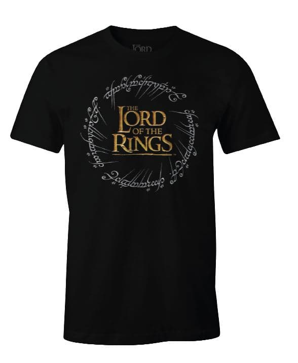 The Lord of the Lambs - Svart T-shirt med loggan Rings för herrar - S