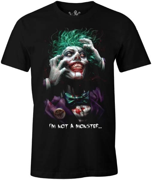 DC Comics - Batman - Svart t-shirt för herrar - Jokern - L
