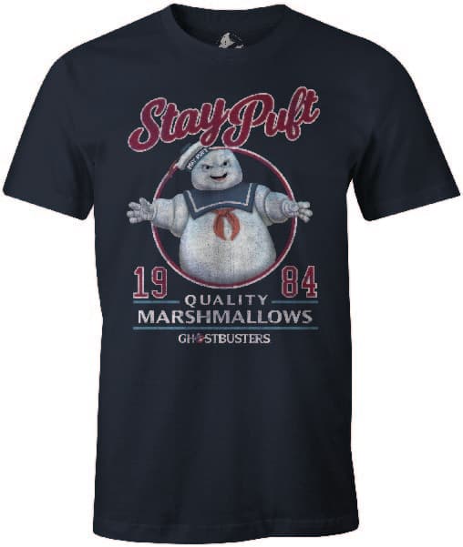 Ghostbusters - Stay Puft marinblå t-shirt för män - XL