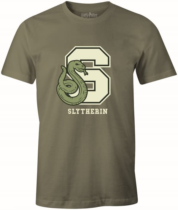 Harry Potter - Khaki T-shirt för herrar - Slytherin - XL