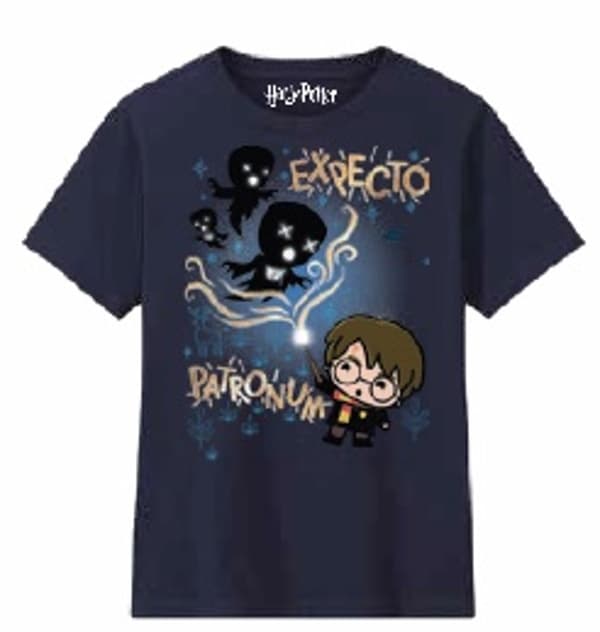 Harry Potter - Marinblå T-shirt Expecto Patronum - Pojke 10 år