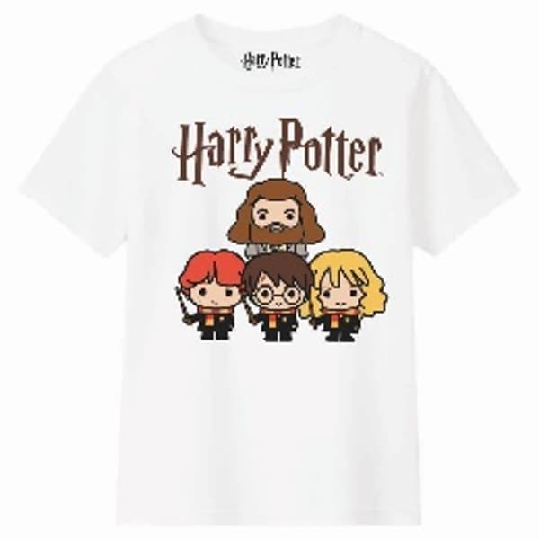 Harry Potter - Vit T-shirt Harry och hans vänner - Flicka 8A