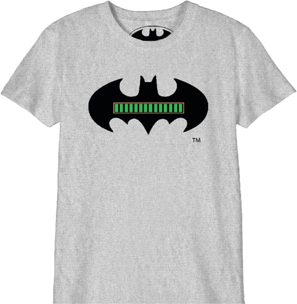 DC Comics - T-shirt Grå Barn Batman Fullt Laddat Batteri - 14 år