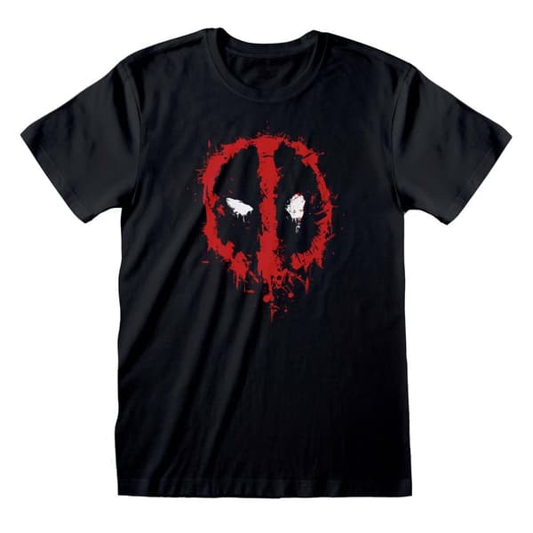 Marvel - Deadpool Splat Unisex Svart T-shirt- L