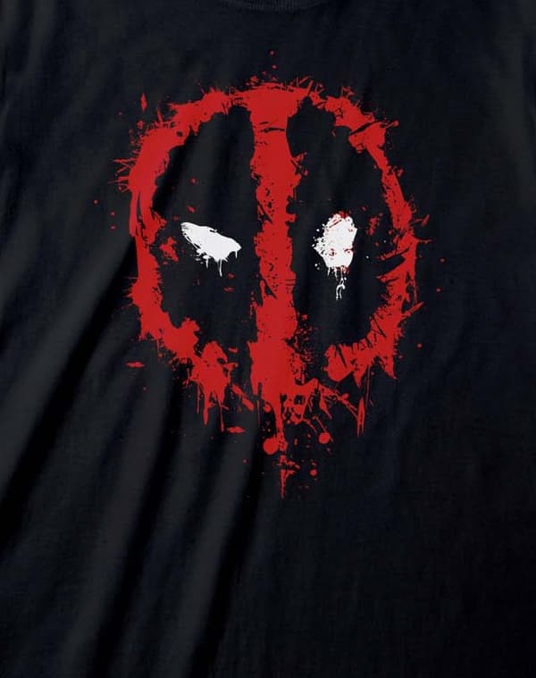 Marvel - Deadpool Splat Unisex Svart T-shirt- L