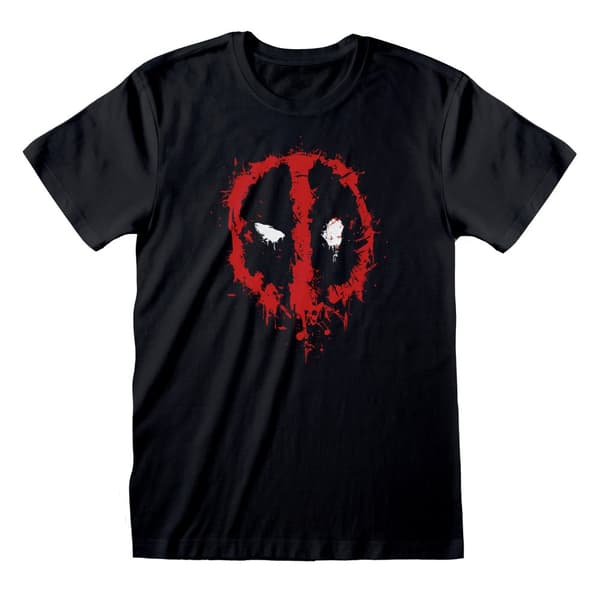 Marvel - Deadpool Splat Unisex Svart T-shirt- L