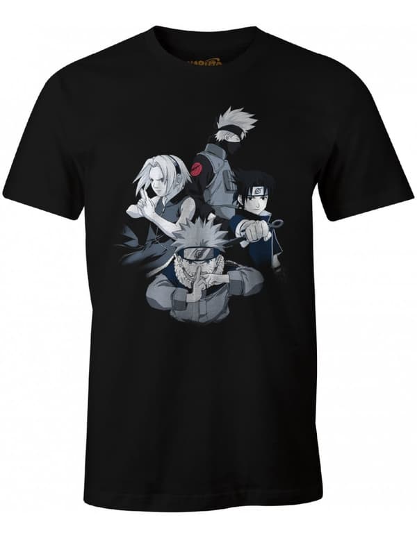 Naruto - Team Svart T-shirt - XL