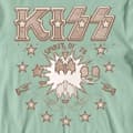 Miniatyrbild 2 av 4: KISS Crop Top T Shirt Spirit of 76 Band Logo Official Womens Green