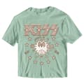 Miniatyrbild 1 av 4: KISS Crop Top T Shirt Spirit of 76 Band Logo Official Womens Green