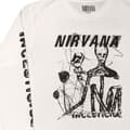 Miniatyrbild 3 av 4: Nirvana T Shirt Incesticide Band Logo Official Unisex White Long Sleeve