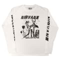 Miniatyrbild 4 av 4: Nirvana T Shirt Incesticide Band Logo Official Unisex White Long Sleeve
