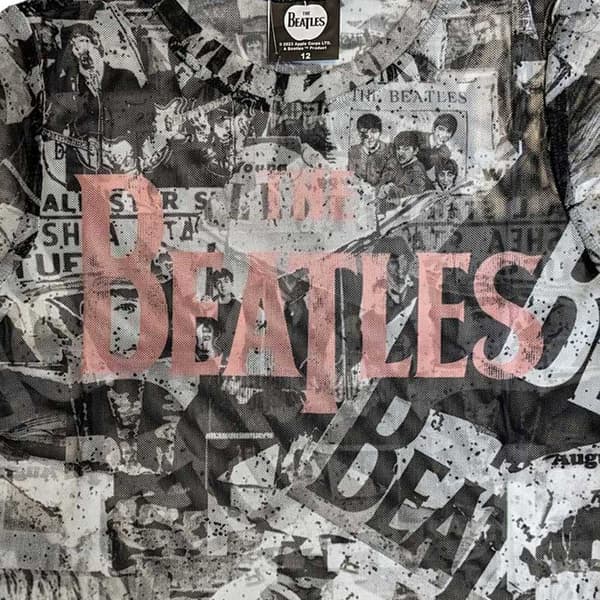 The Beatles Mesh Crop Top T Shirt All Over Print Drop T Logo Official Womens