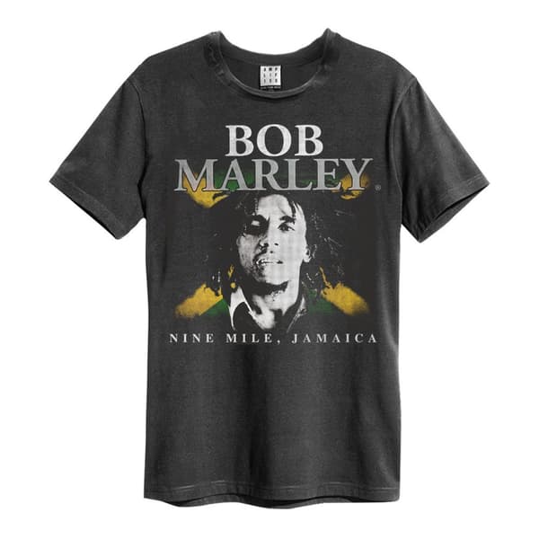 Bob Marley: Nine Miles Amplified Vintage Charcoal XX Large T-Shirt