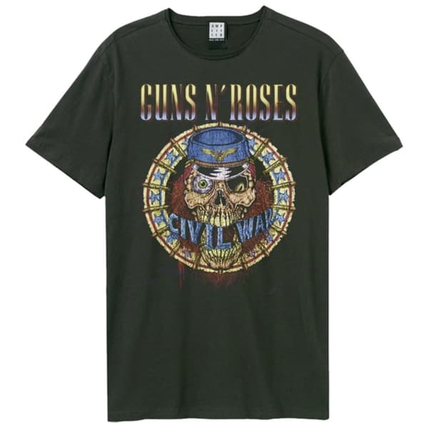 Guns N' Roses: Civil War Amplified Medium Vintage Charcoal T Shirt