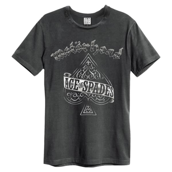 Motorhead: Ace Of Spades Amplified XX Large Vintage Charcoal T Shirt