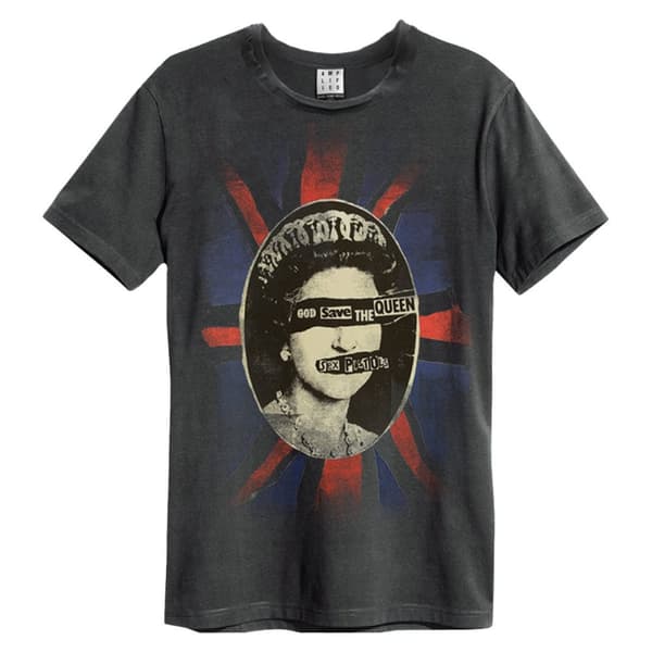 Sex Pistols: Queen Amplified X Large Vintage Charcoal T Shirt