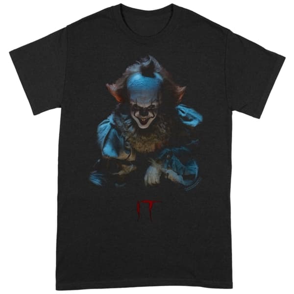 IT: Pennywise Grin Large Black T-Shirt