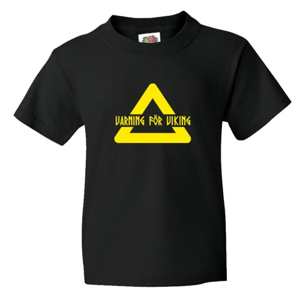 Kids t-shirt: Varning För Viking - Viking Art Collection (7-8 Years)