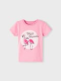 Miniatyrbild 1 av 2: Name it Mini Rosa Flamingo T-shirt, Storlek 98