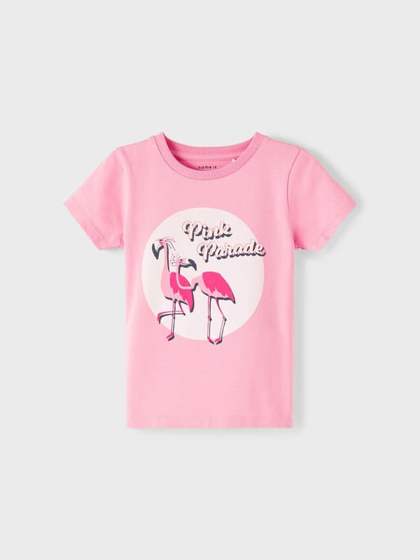 Name it Mini Rosa Flamingo T-shirt, Storlek 98
