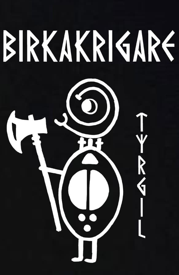 T-shirt: Birka Warriors - Tyrgil - Viking Art Collection (Large)