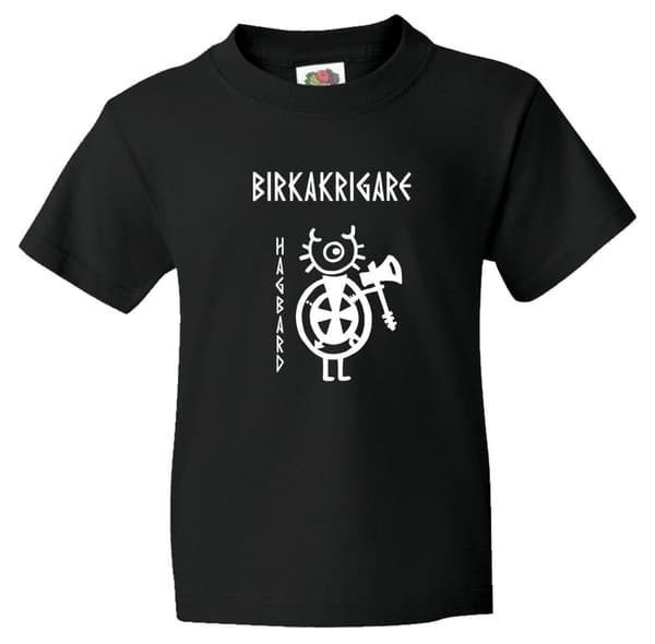 Barn t-shirt: Birkakrigare - Hagbard - Viking Art Kollektion (7-8 år)