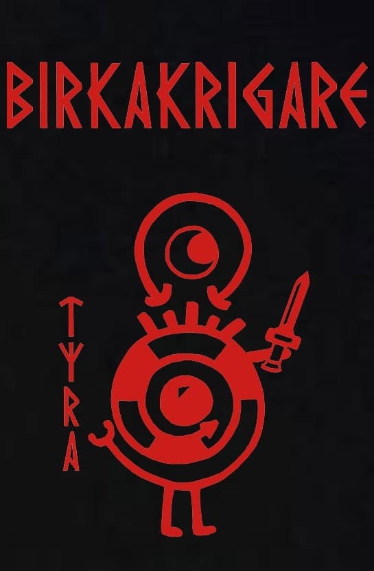 T-shirt: Birkakrigare - Tyra- Viking Art Kollektion (Small)