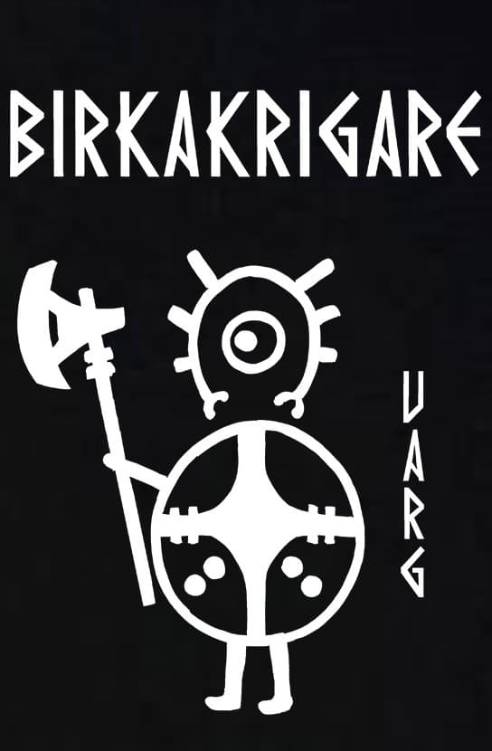 Barn t-shirt: Birkakrigare - Varg - Viking Art Kollektion (9-11 år)