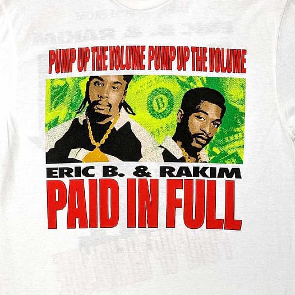 Eric B. & Rakim T Shirt Pump Up The Volume Official Unisex White
