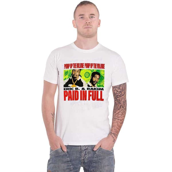 Eric B. & Rakim T Shirt Pump Up The Volume Official Unisex White White M