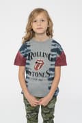 Miniatyrbild 3 av 4: The Rolling Stones Kids T Shirt Satisfaction Band Logo Official Grey Dye Wash