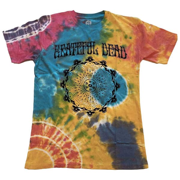 Grateful Dead Kids T Shirt May '77 Band Logo Vintage Official Dye Wash