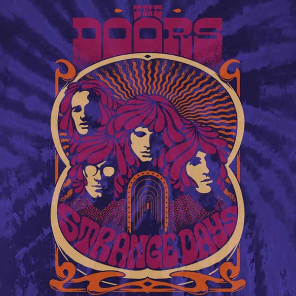 The Doors Kids T Shirt Strange Days Band Logo Official Blue Dye Wash
