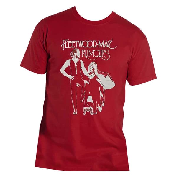 Fleetwood Mac T Shirt Rumours Band Logo Official Unisex Red