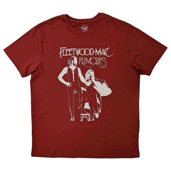 Fleetwood Mac T Shirt Rumours Band Logo Official Unisex Red