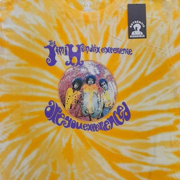 Jimi Hendrix Kids T Shirt Are You Experienced Official Yellow Dye Wash
