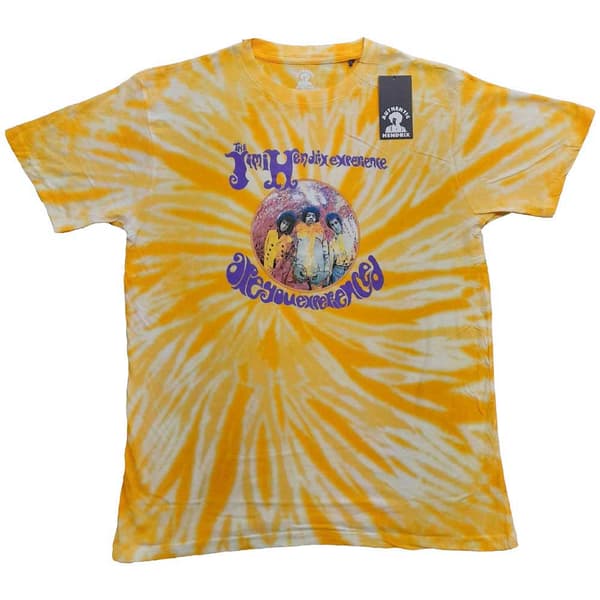 Jimi Hendrix Kids T Shirt Are You Experienced Official Yellow Dye Wash