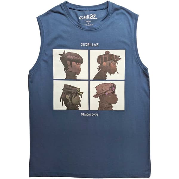 Gorillaz Unisex Tank T-Shirt: Demon Days (Large)