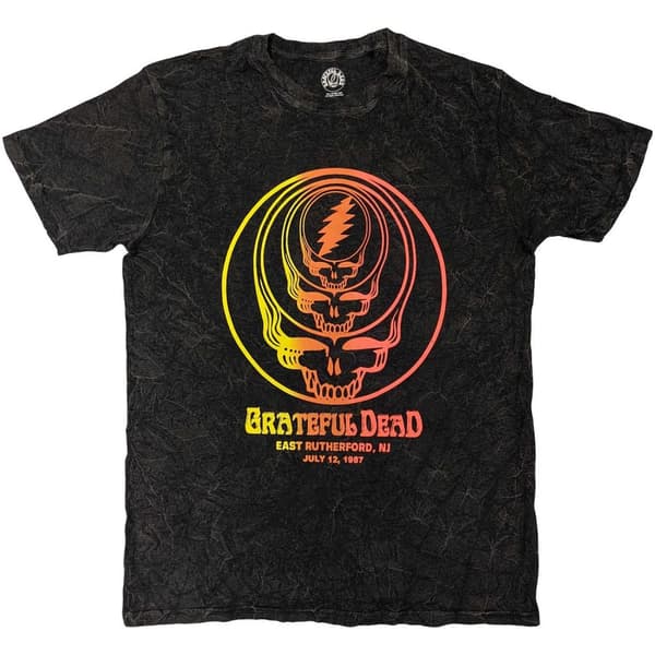 Grateful Dead Unisex T-Shirt: Concentric Skulls (Wash Collection) (Large)