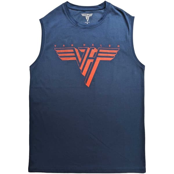 Van Halen Unisex Tank T-Shirt: Classic Red Logo (X-Large)
