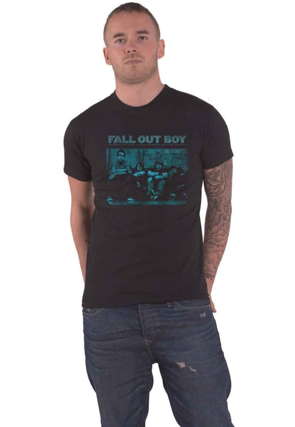 Fall Out Boy T Shirt Take This to your Grave Band Logo Official Mens Black XL