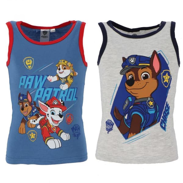 2-Pak - Paw Patrol Singlett for Barn – Gutt