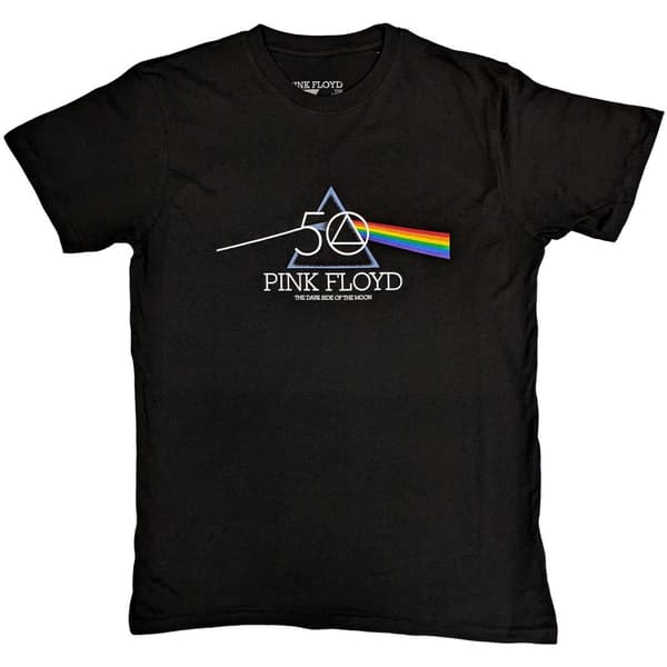 Pink Floyd Unisex T-Shirt: 50th Prism Logo (Large)