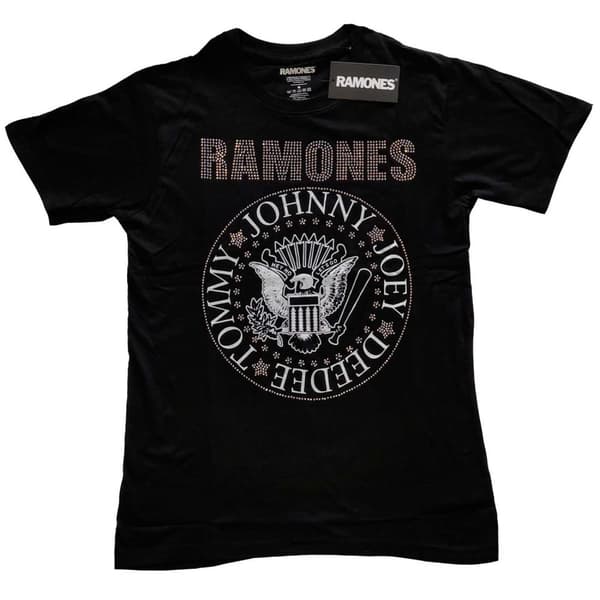 Ramones Kids Embellished T-Shirt: Presidential Seal (Diamante) (7-8 Years)